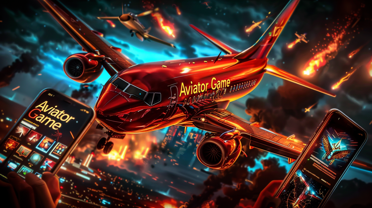A red jet flying over a city in bee999 Aviator, showing the game’s thrill.