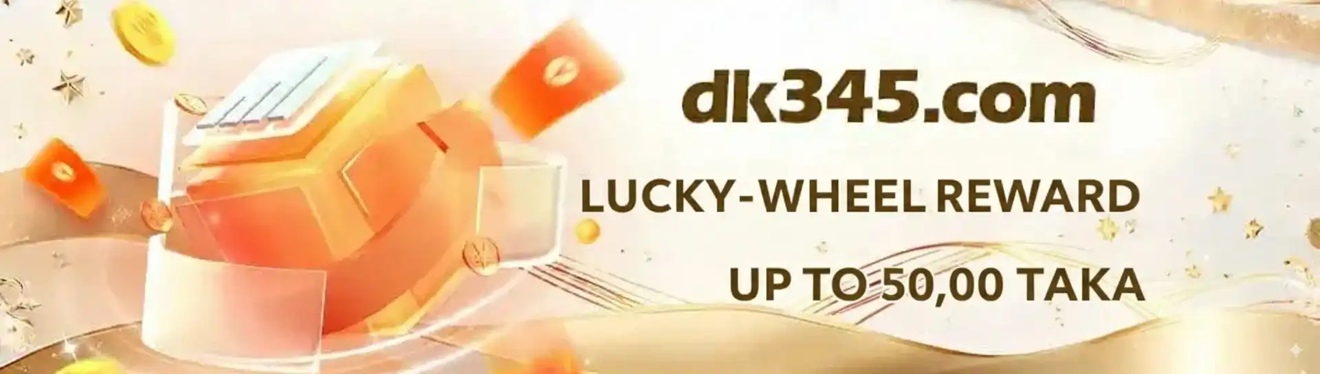 Lucky wheel reward banner with chances to win big prizes on bee999.
